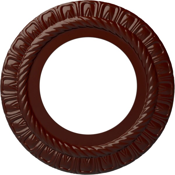 Ekena Millwork Claremont Ceiling Medallion (Fits Canopies up to 7"), 10 5/8"OD x 5 3/4"ID x 1/2"P, Brushed Mahogany CM10CLBMF - main